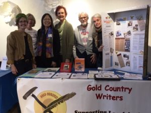 Betsy and other writers at Gold Country Fair book booth